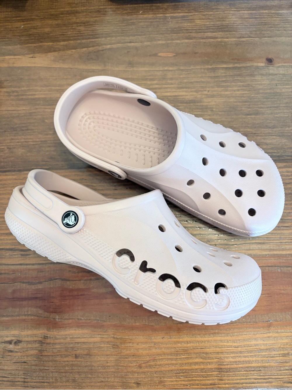 Crocs Soft Blush Pink Crocs Baya Adult Clogs Slip On Shoes Women’s 9 Men’s 11 - Picture 6 of 12